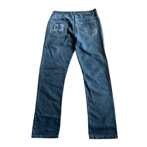 Coogi Australia Mens Black Denim Jeans W38 L34 Straight Fit Cotton Blend Classic